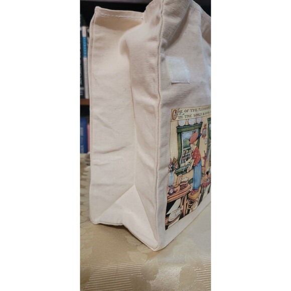 Mary Engelbreit Thick Canvas Lunch Bag LUNCHBOX Tote Velco Closure New Unused - Picture 11 of 13